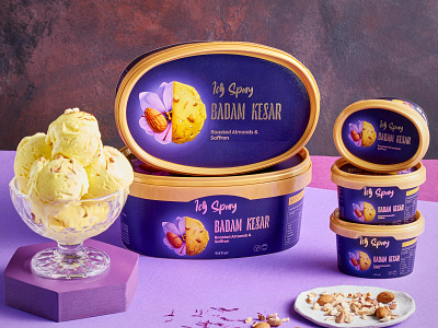 Icy Spicy | Ice cream packaging design branding design design box design packaging ice cream jar label packaging print