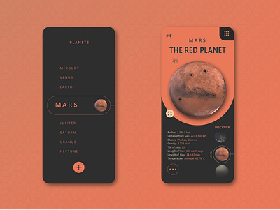 Solar System - Mobile App Design app design graphic design illustration logo ui ux vector