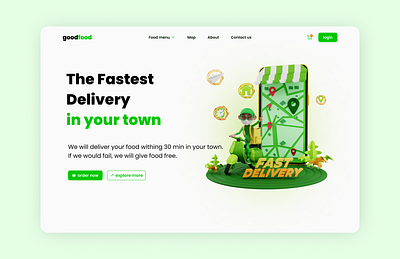 Online food delivery ui ui design
