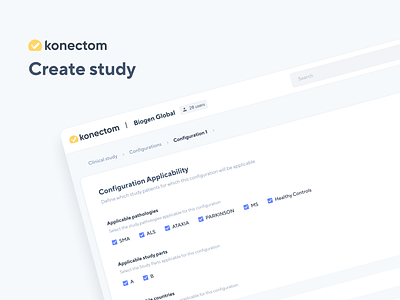Konectom app biogen brain creation desktop diseases disorder konectom medical nervous neurological research study system ui ux