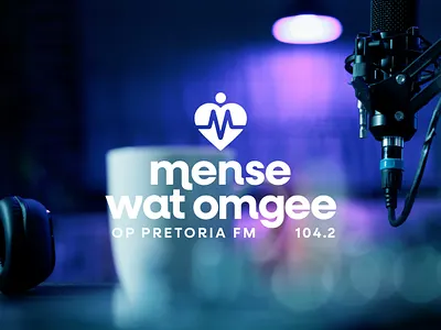Mense Wat Omgee - Podcast - Branding brand identity branding business branding community corporate identity design graphic design graphic designer illustration logo logo design logos podcast podcast branding podcast logo radio radio branding radio logo vector