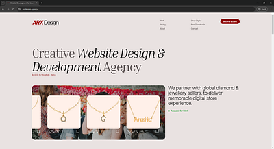 Minimal Web Design for Service Agency design landing page minimal typography ui