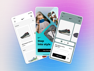 Mobile App - Nike app application design figma mobile mobile design nike research ui ux uxui design