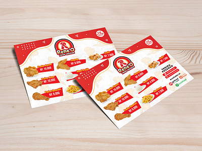 Menu Design "Rene'O Fried Chicken" brand identity branding design food menu graphic design menu menu design menudesign menus restaurant