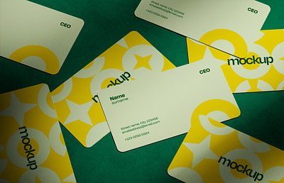 Bunch of Business Card Mockup 3d 3d mockup 3d rendering blender branding business card design graphic design logo mockup