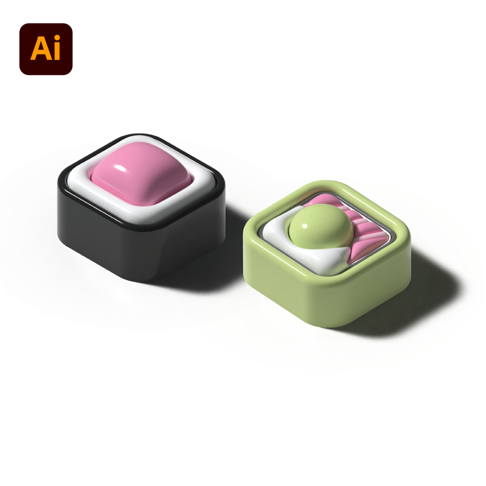 3D Sushi 3d graphic design