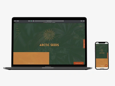 Arctic Seeds Responsive Web Shop - Visual Identity brand identity cannabis ganja identity design logo marijuana responsive web design responsive web shop visual identity web design web shop website design weed