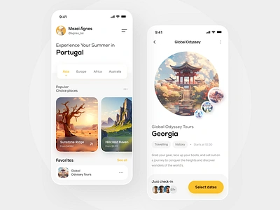 Travel App adventure app app design best mobile app booking concept interfaceui ios design mobile mobile app tourism travel travel service ui ux