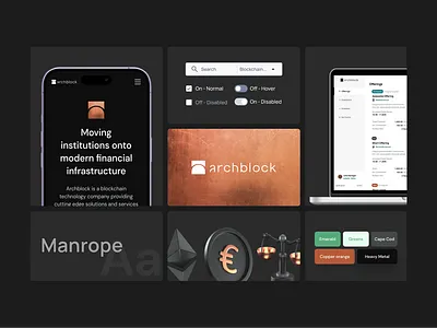 Design System - Cryptocurrency App AIP Archblock archblock blockchain branding cryptocurrency design design system graphic design logo ui ux