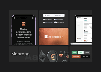 Design System - Cryptocurrency App AIP Archblock archblock blockchain branding cryptocurrency design design system graphic design logo ui ux