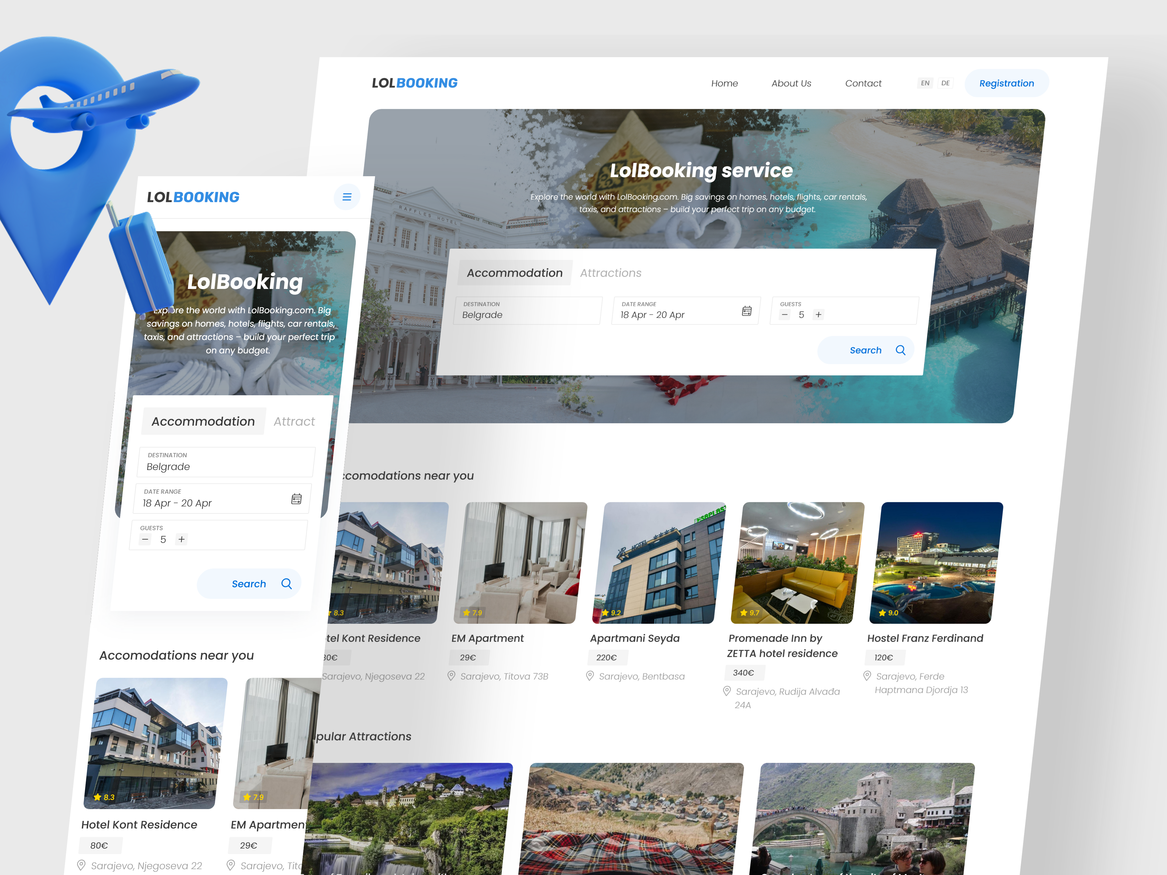 Example of Website UX/UI Design