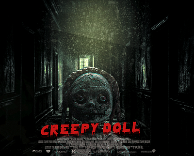 HORROR-MOVIE POSTER graphic design