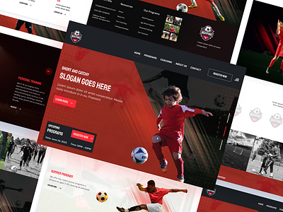 Sports Website Landing Page adobe photoshop branding creativity figma landing page sports website ui design uiux uiux design
