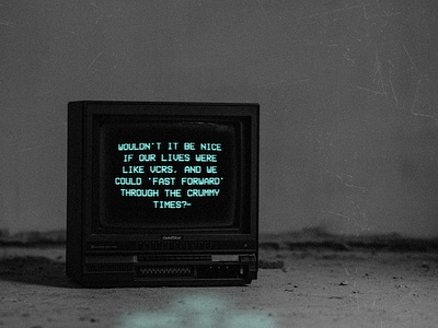 If our lives were like VCRs | VHS Title after effects animation graphic design motion graphics retro title typography vcr vhs vhs effect