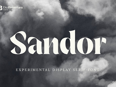 Sandor; Display Serif Font classic display font heading letter logo sandor serif title type typography web
