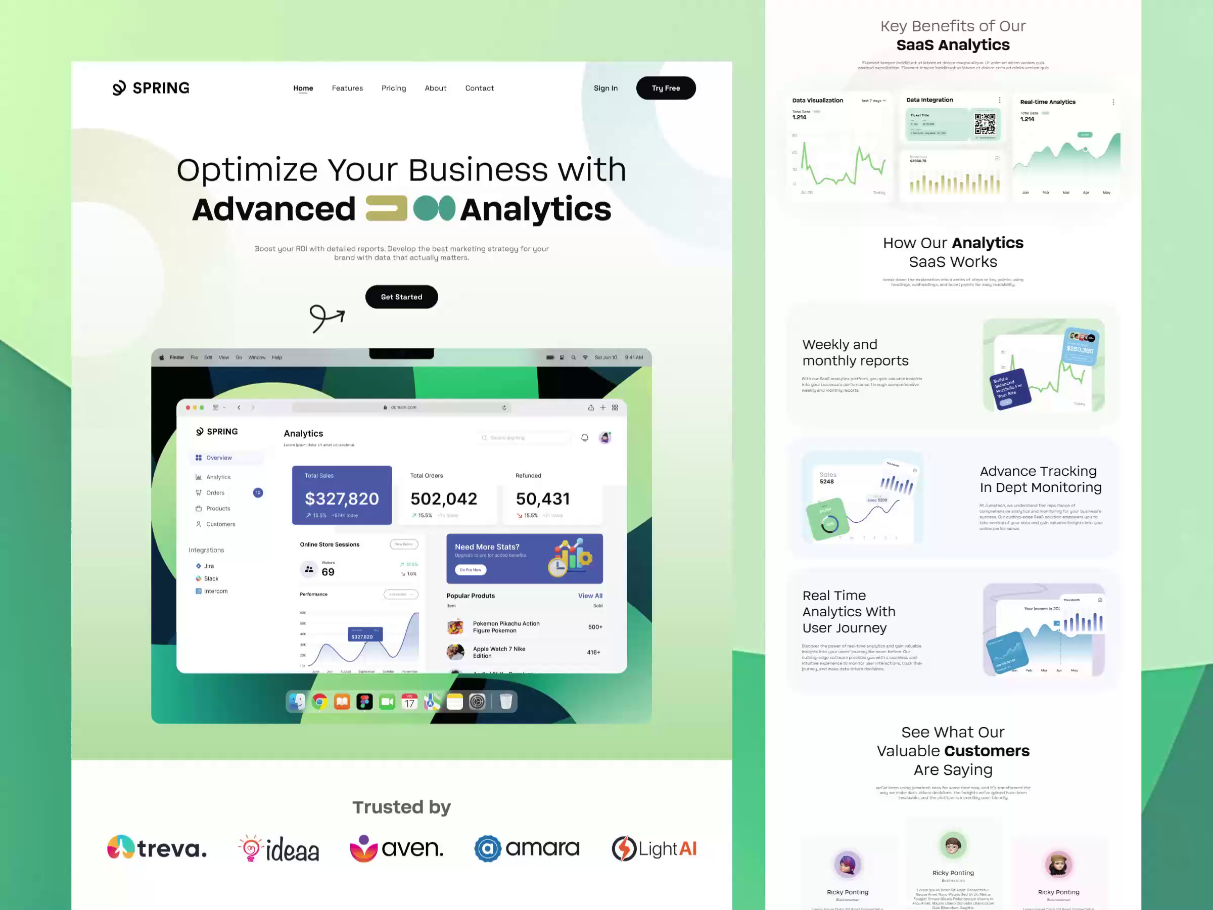 Example of Website / Landing Page Design