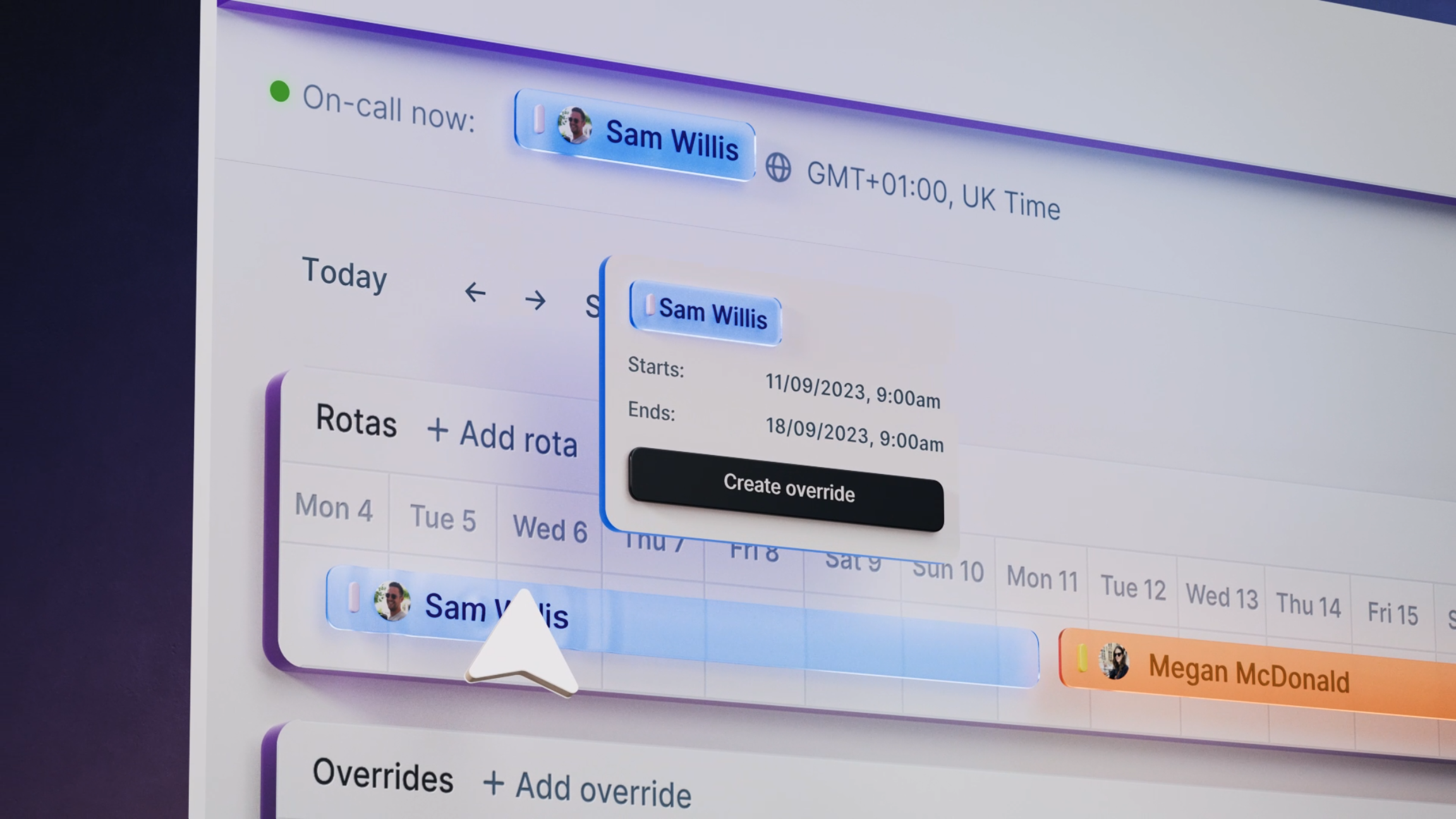 Calendar 3d branding motion graphics ui