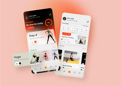 Fitness app concept UI concept fitness ui