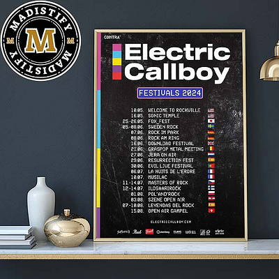 Electric Callboy Festivals 2024 Tour Date Schedule List Begins O design poster