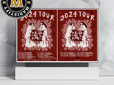 Wednesday 2024 Tour Tour List Schedule Date Begins In January Ho design poster