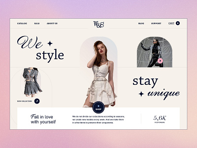 First page design concept for Brand clothing store brand clothing branding clothes clothing store design concept ui ux web design website