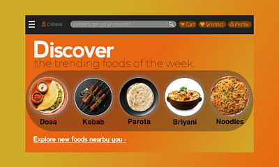 Food ordering Website Design branding graphic design ui
