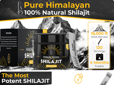 Amazon EBC / A+ Content || Himalayan Shilajit a content adobe illustrator adobe photoshop amazon amazon a content amazon ebc ebc ebc design enhanced brand content graphic design