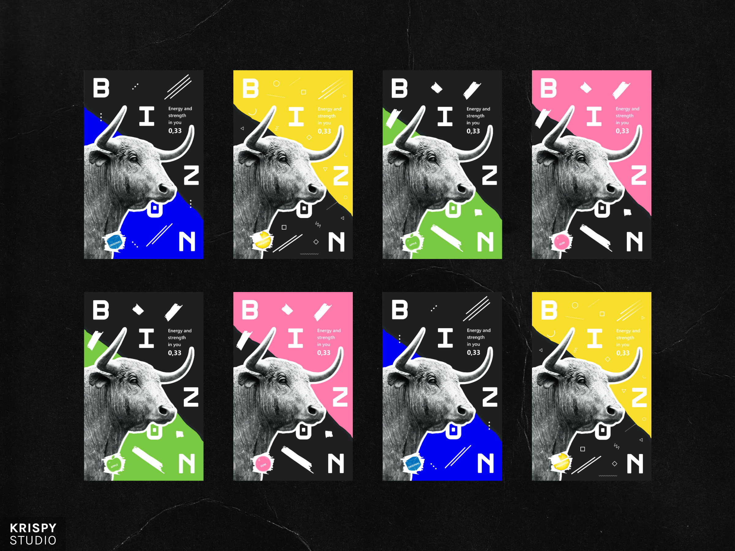 Energy Branding beverage brand visibility branding bright colors contemporary dynamic energy drink graphic design logo modern packaging trend ui