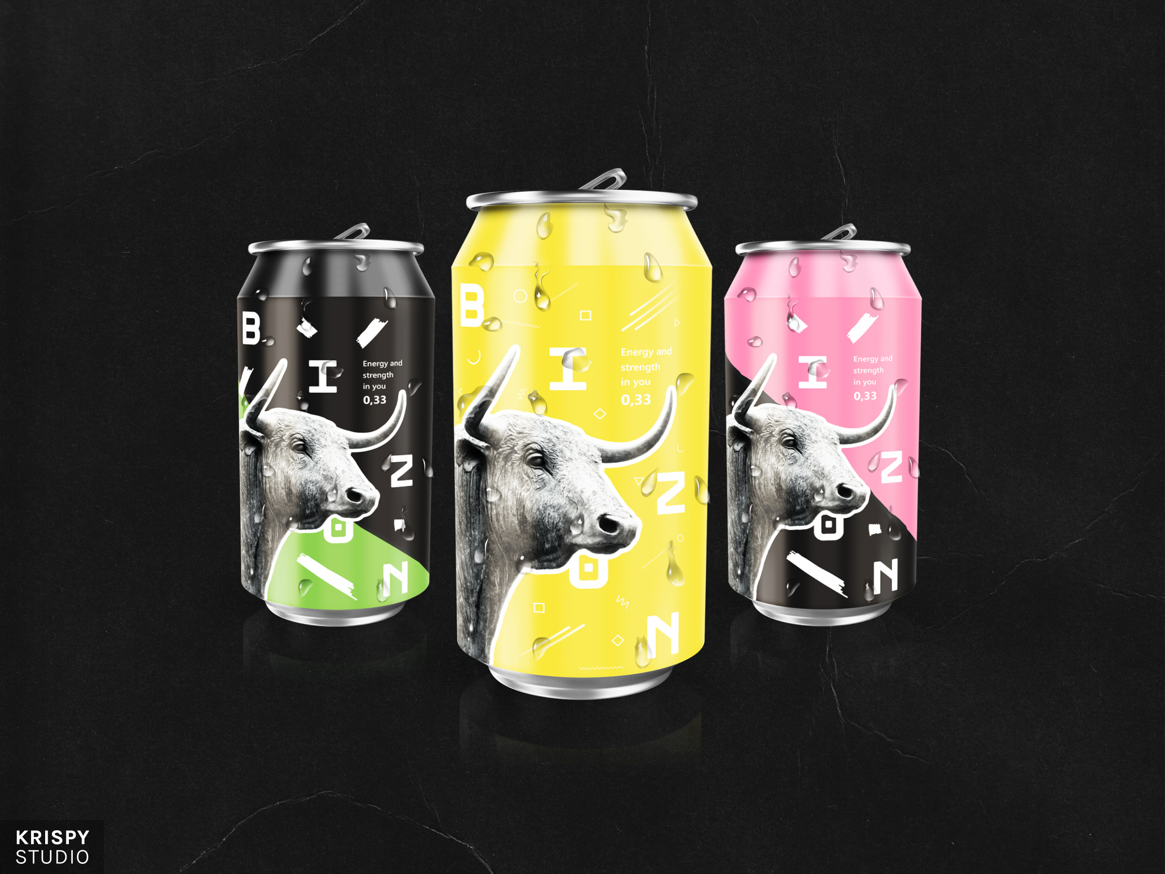 Energy Branding beverage brand visibility branding bright colors contemporary dynamic energy drink graphic design logo modern packaging trend ui