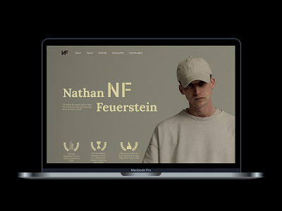 Longread for cool rapper NF design concept longread musician nf rapper singer ui ux webdesign