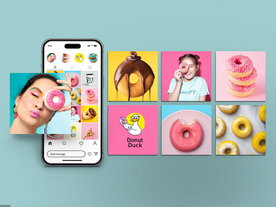Donut Branding appetizing beverage branding colorful creative digital donuts engaging food fun graphic design identity indulgence logo marketing shop social media ui vibrant visual