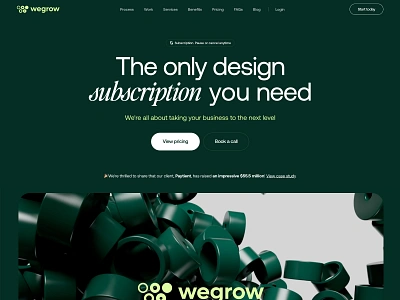 Wegrow.design agency design portfolio ui ux website wegrow.