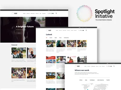 Spotlight Initiative - Website design blog branding clean design modern new ui web design website website design