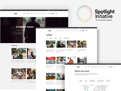 Spotlight Initiative - Website design blog branding clean design modern new ui web design website website design