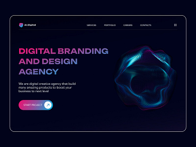 Design concept | Landing page for Digital Agency branding design concept digital agency landing page ui ux website