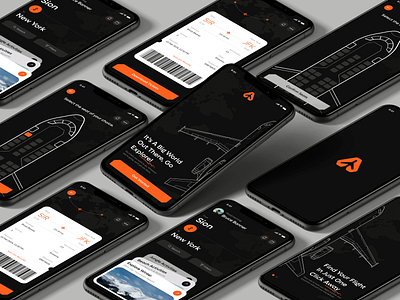 Ticketing App Design app design app interface creative flight app interface minimal ticketing app ui uiux agency in india ux