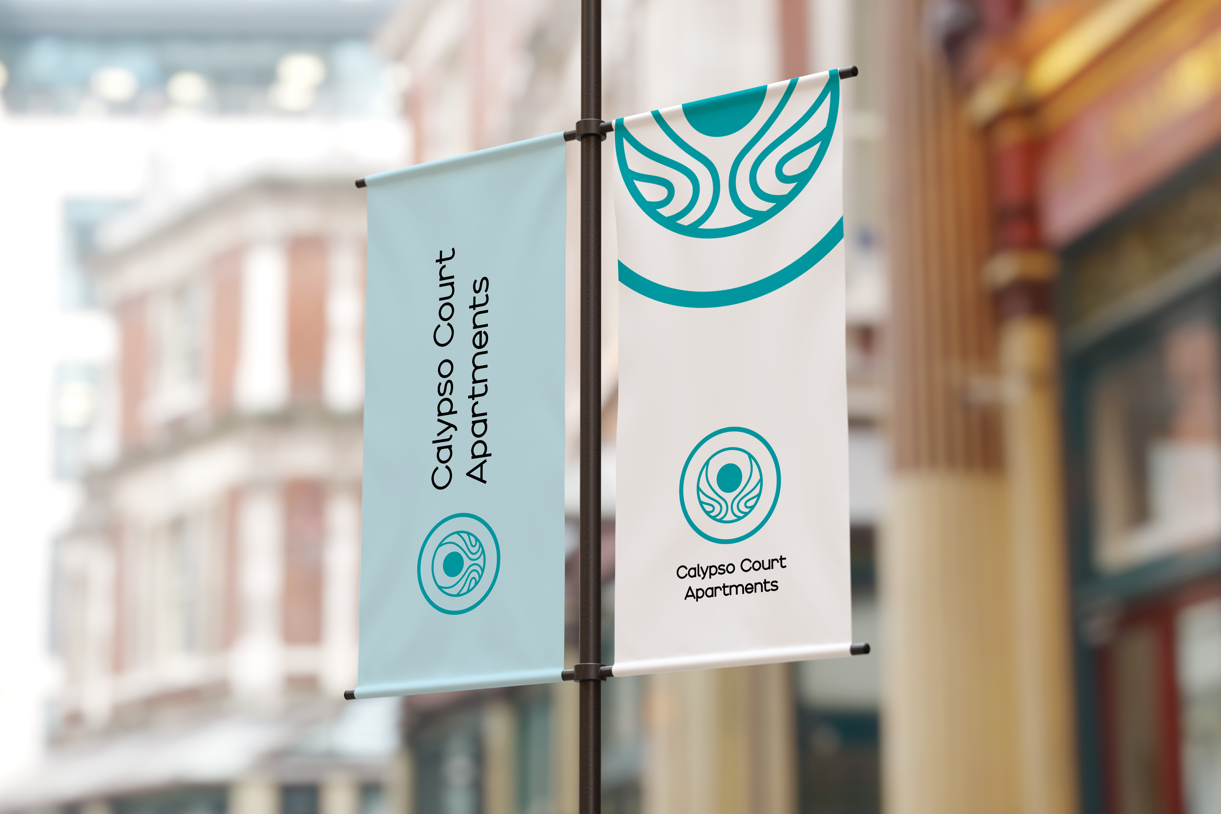 Visual Identity for Real Estate Brand | Calypso Court Apartmants branding graphic design logo design vector visual identity