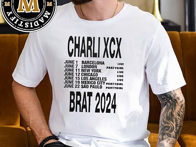 Charli XCX Brat 2024 Tour Date List Begins On June 1st Classic T design tshirt