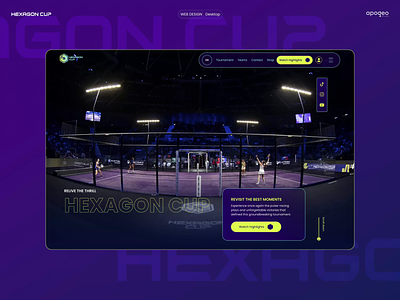 Padel tournament website - Web design animation design sports website ui ux web design web development webflow webflow design