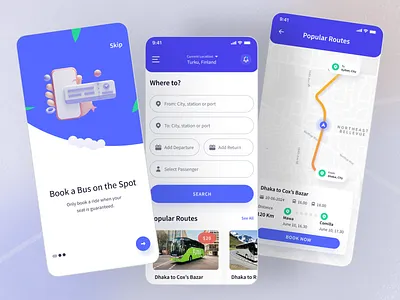 Foli Bus Booking App UI Kit booking booking app bus booking app bus ticket app design designer kits metro mobile app online booking online bus ticket app problem solving public transport ticket mobile app transportation travel trip ui uikit ux