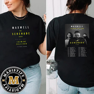 Maxwell 2024 Serenade Tour North American Schedule List Date Dou design tshirt