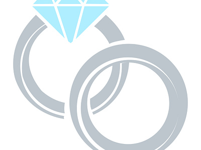 Wedding Diamond and platinum ring illustration adobe illustrator couple ring diamond ring illustration ring wedding ring