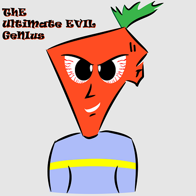 Carrot Character Illustration adobe illustrator carrot cartoon illustration character illustration evil illustration