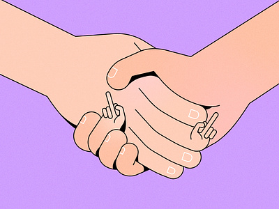 Handshake business design digital flat friendships gradients graphic design handshake illustration illustrator noise trust vector
