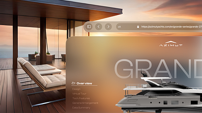 Spatial Design - Revemp the Azimut Yachts Website with new trend 2024trends ar design luxuries design spatialdesign ui ui ux design uiux