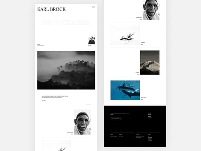 Photographer Portfolio Web Design branding home page landing page photographer photography portfolio ui ui design web design