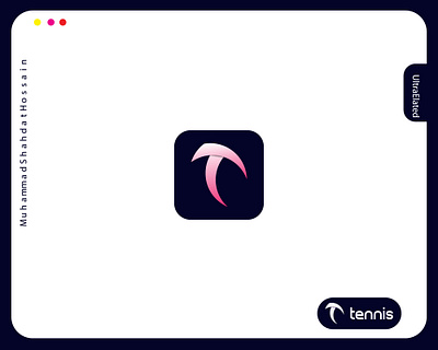 T Logo . Tennis logo. T Iconic Logo modern
