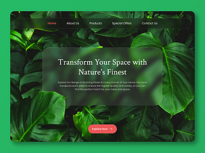 Plant App UI Concept branding design figma graphic design nature natureui plant plantapp plants ui uidesign uiux universalplant website design