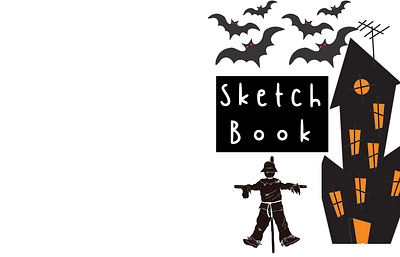 Sketch Book Cover Design for Halloween - 3