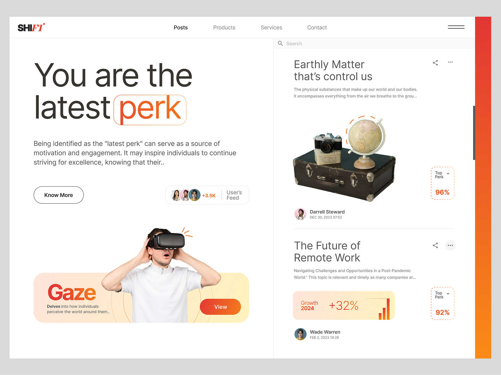 Shift UI by Tara Shankar on Dribbble